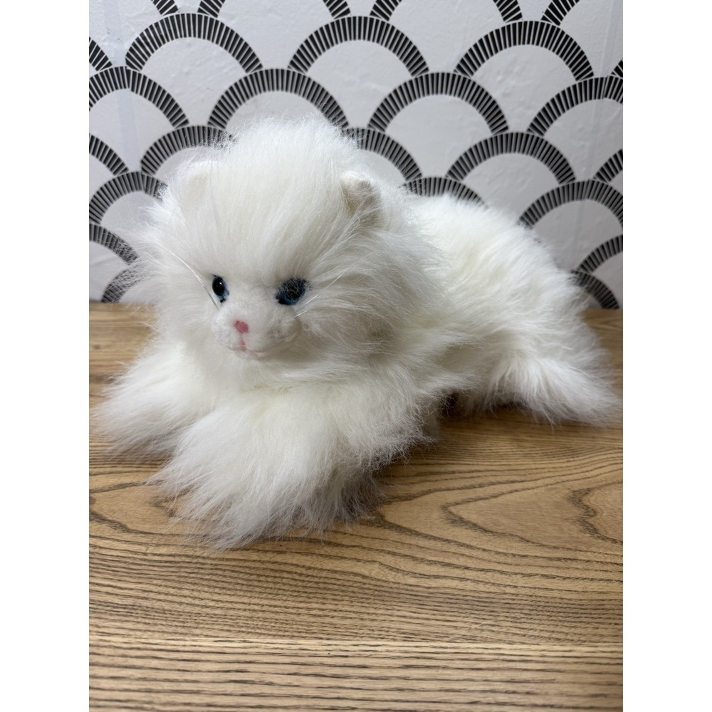 Persian Cat Plush Soft Toy Long Hair Dakin Classique‎ Collectibles White 1988